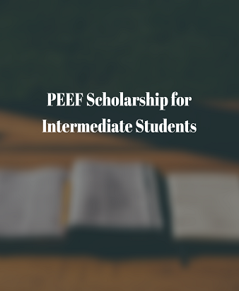 PEEF Scholarship for Intermediate Students