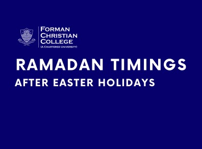 Ramazan timing after Easter Holidays